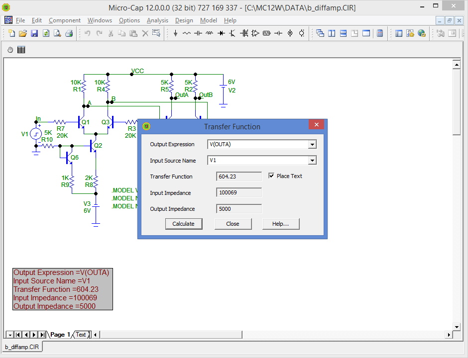 Transfer Function Analysis