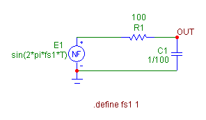 Quasi Small Signal example circuit