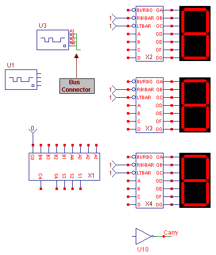 Circuit with the first bus connector added