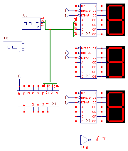 Circuit with the first bus added