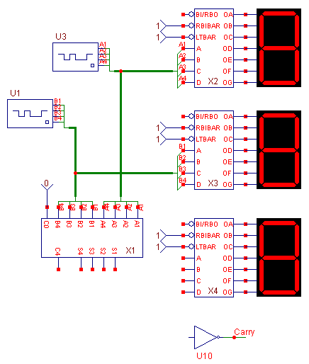 Circuit with the second bus added