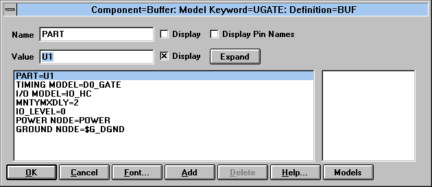 Attribute Dialog Box