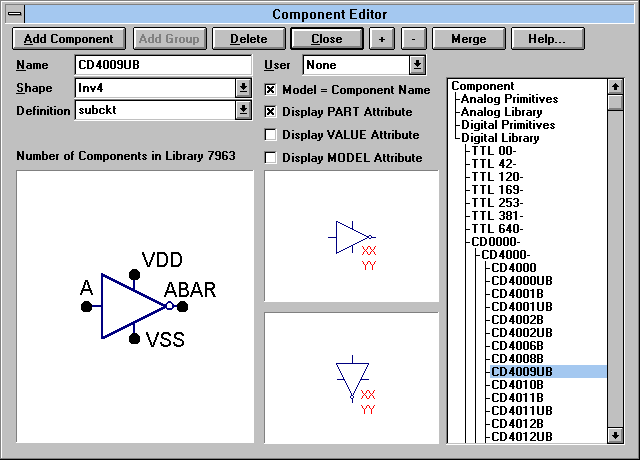 Component Editor