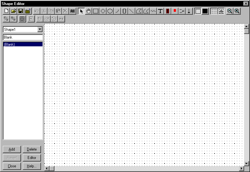 New File in the Shape Editor