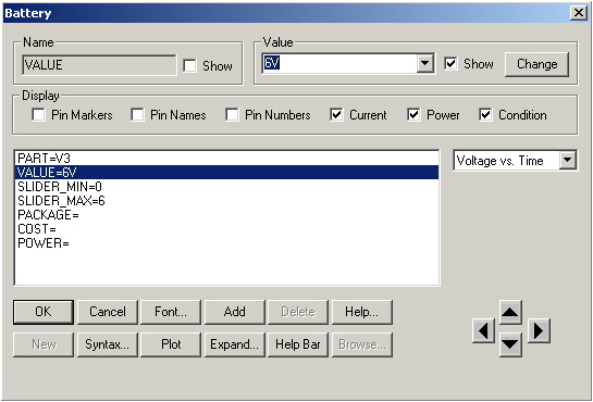 Attribute Dialog Box