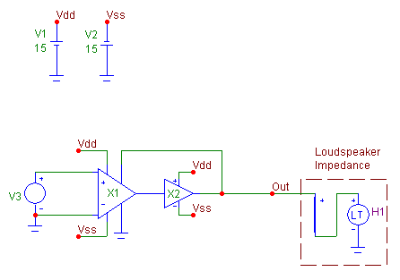 Loudspeaker impedance example