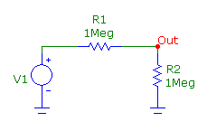 Resistor divider circuit