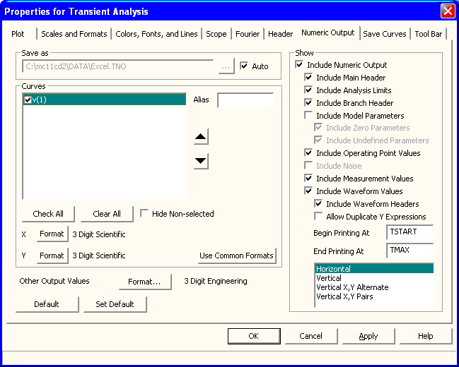 Properties dialog box