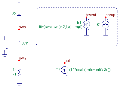 Event Time Storage Circuit