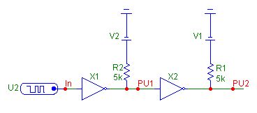 Analog Pullup Resistor Circuit