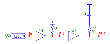 Digital Pullup Resistor Circuit