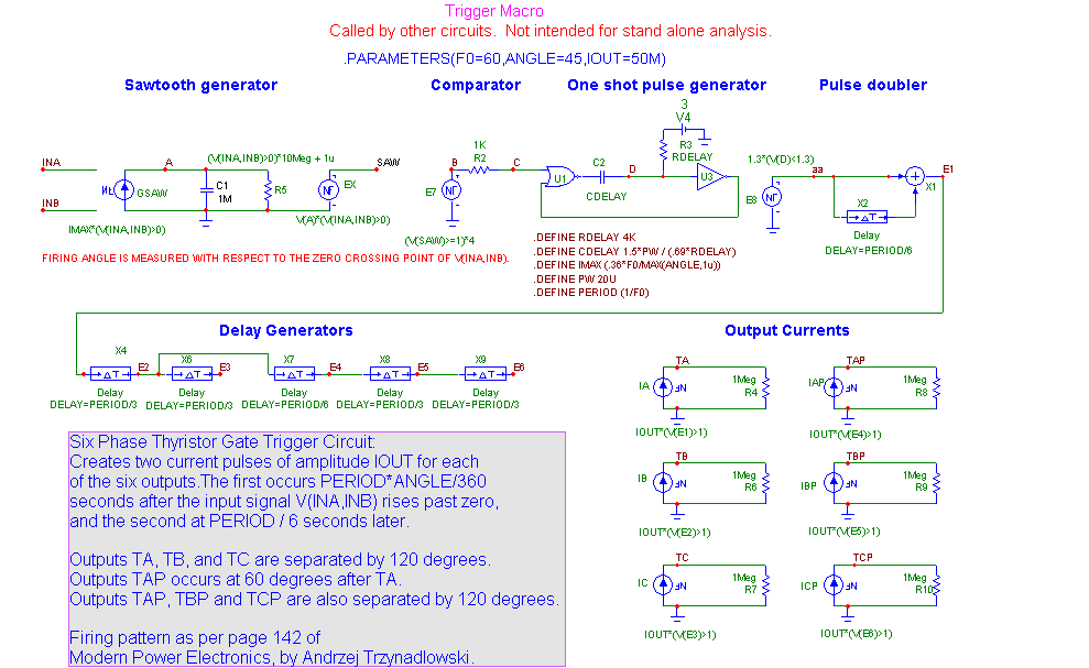 Trrgger Generator Macro Circuit