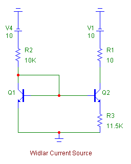 Widlar current source