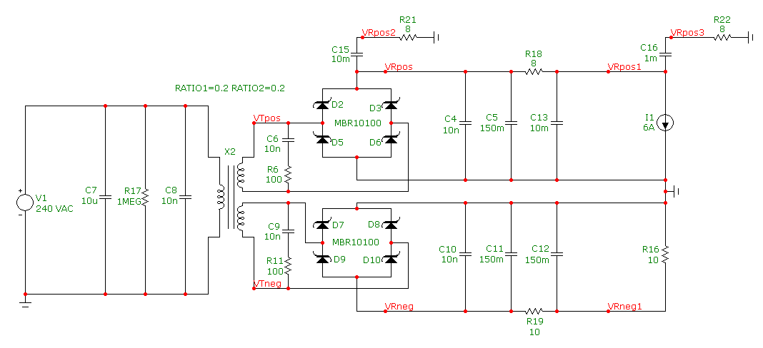 AC to DC rectifier circuit