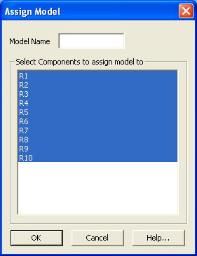 Assign Model dialog box