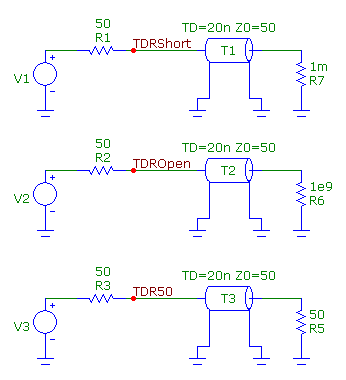 Basic TDR measurement circuit