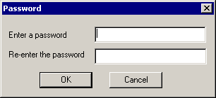 Password dialog box