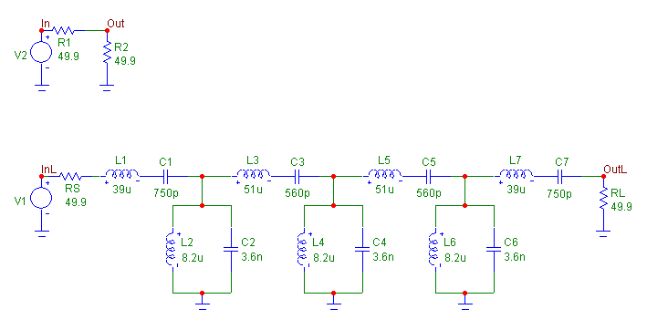 Insertion loss example circuit