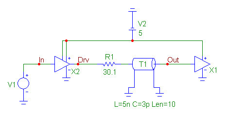 IBIS components example schematic