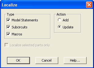 Cleanup dialog box