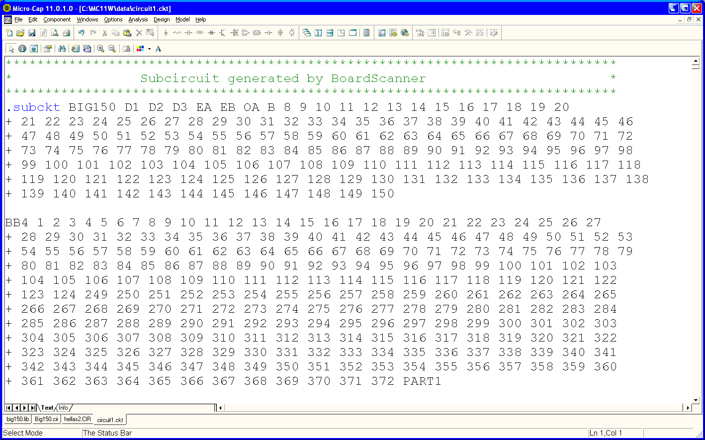 The Big150 subcircuit