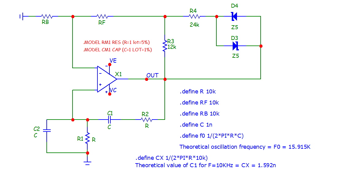 Wein-Bridge oscillator