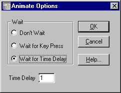 Animate Options Dialog Box